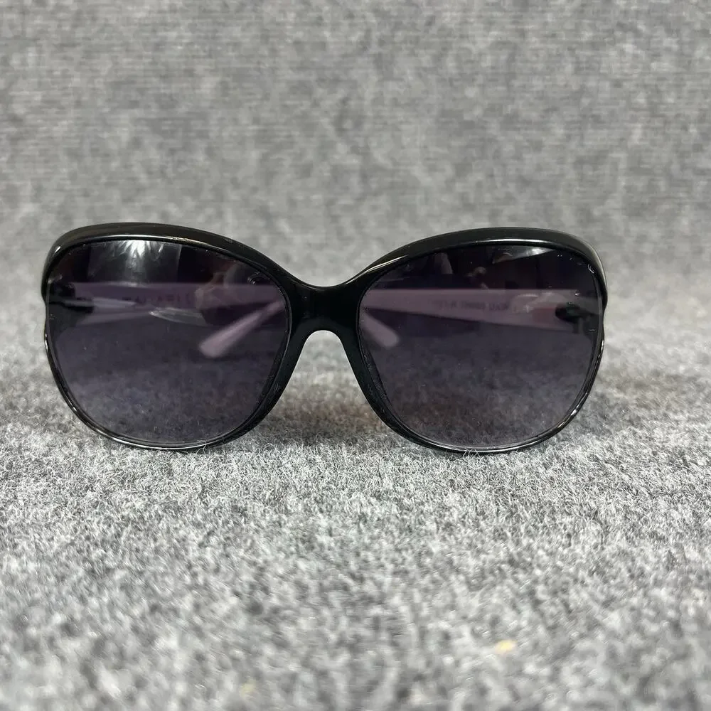 Tahari Women’s Sunglasses Black White Frame Damaged Hinge Read